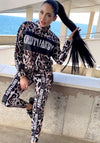Women’s Printed Tracksuit – Leo Diamond