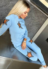 Women’s Beaded Tracksuit – Stars Blue