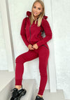 Women’s Knit Relief Tracksuit Burgundy – Relief