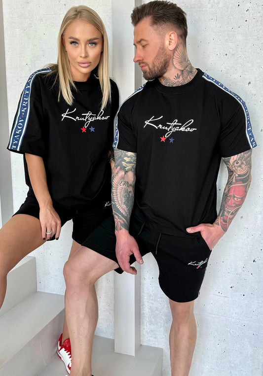 COUPLE SUITS LENNY – BLACK (SHORTS SET)