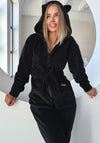 Women’s Fleece Jumpsuit Flow Black