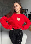 Women’s Sweatshirt — Little Heart Red