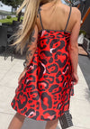 Women’s Safari Dress Red Leopard