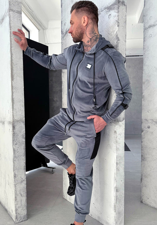 Men’s Tracksuit Tiesto – Grey Velour