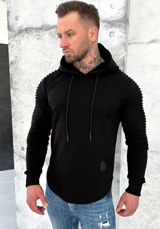 Men’s Hoodie Relief 3 — Black