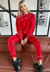 Women’s Reverse Seam Tracksuit – Inva Red