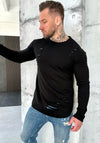 Men’s Sweatshirt Holey — Black