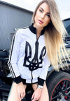 WOMEN’S OLYMPIAN SWEATSHIRT — UKR EMBLEM WHITE