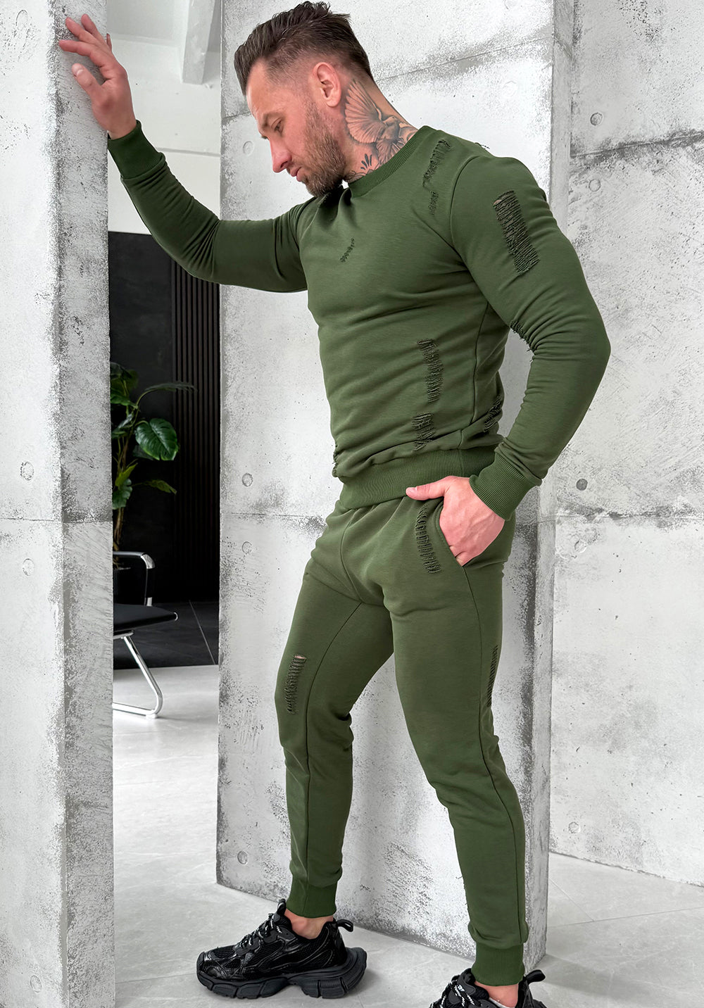 Men’s Tracksuit Aged – Khaki