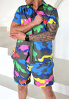 Men’s Beach Set Camo Bright – Multicolor