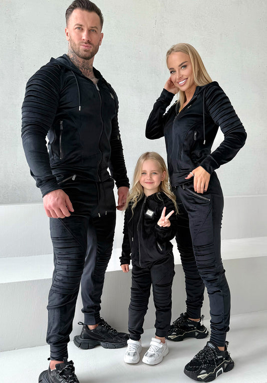 Couple Tracksuits Relief – Black Velour