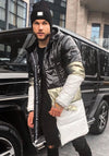 Men’s Winter Jacket Dendy — Black/White/Gold