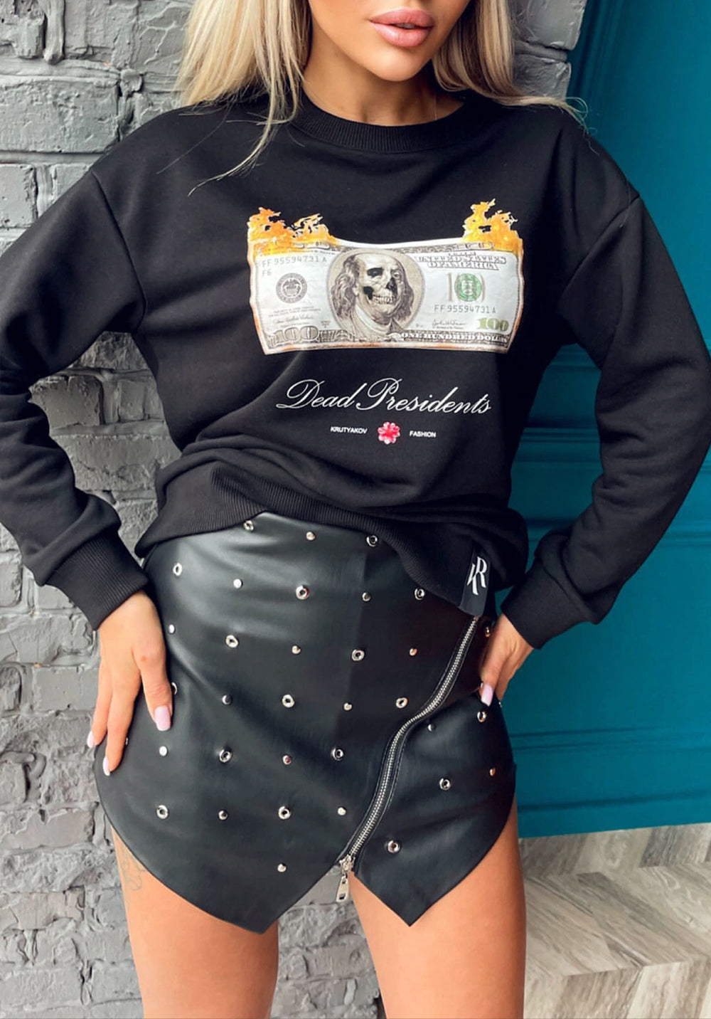 Women’s Shorts Grandi Black Leather