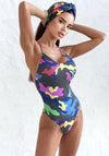 Women’s Swimsuit Camo Bright One-Piece