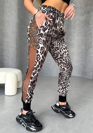 Women’s Mesh-Panel Joggers Sindi Leo