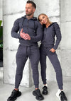 COUPLE KNIT TRACKSUITS RELIEF – GRAPHITE