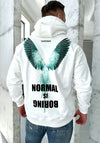 Men’s Hoodie Bird Normal — White