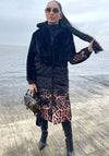 WOMEN’S ECO FUR COAT LEO — BLACK/LEOPARD