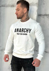 Men’s Sweatshirt Anarchy — White