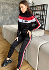 Women’s Stripe Tracksuit – Sport Black