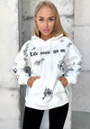 Women’s Hoodie Patterns LMGO — White Print