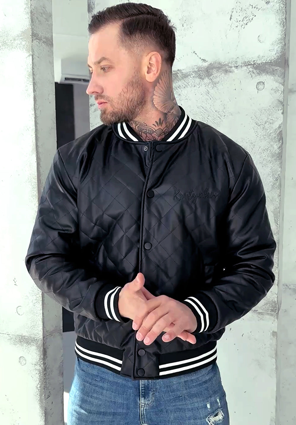 Men’s Bomber Split — Black