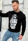 Men’s Sweatshirt Lock Up — Black