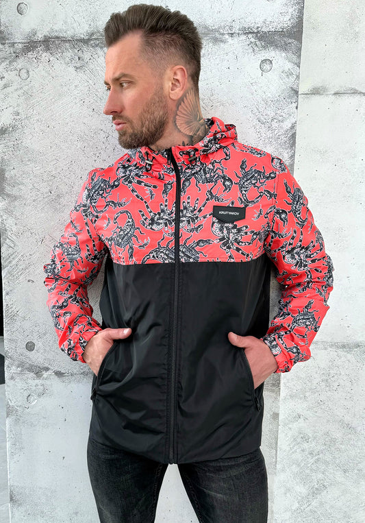 Men’s Windbreaker Scorpions — Red/Black