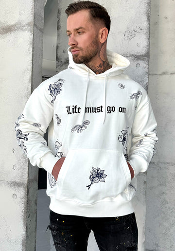 Men’s Hoodie Patterns LMGO — White