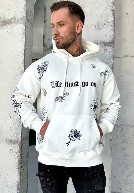 Men’s Hoodie Patterns LMGO — White