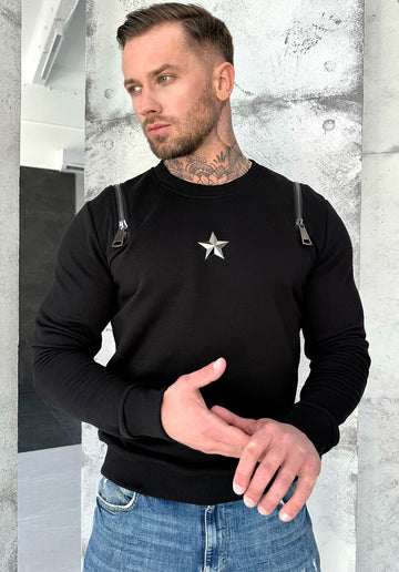 Men’s Sweatshirt Jet — Black