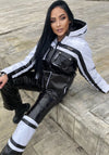 Women’s Ski Suit – One Piece Snow Suit FREYA BLACK GLOSS