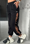 Women’s Cut-Out Joggers Five-Ring— Black