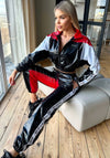 Women’s Shiny PVC Tracksuit – MNKLLY Red