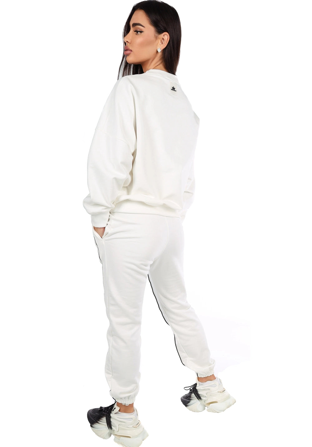 Women’s Warm Knit Tracksuit – Alexia White