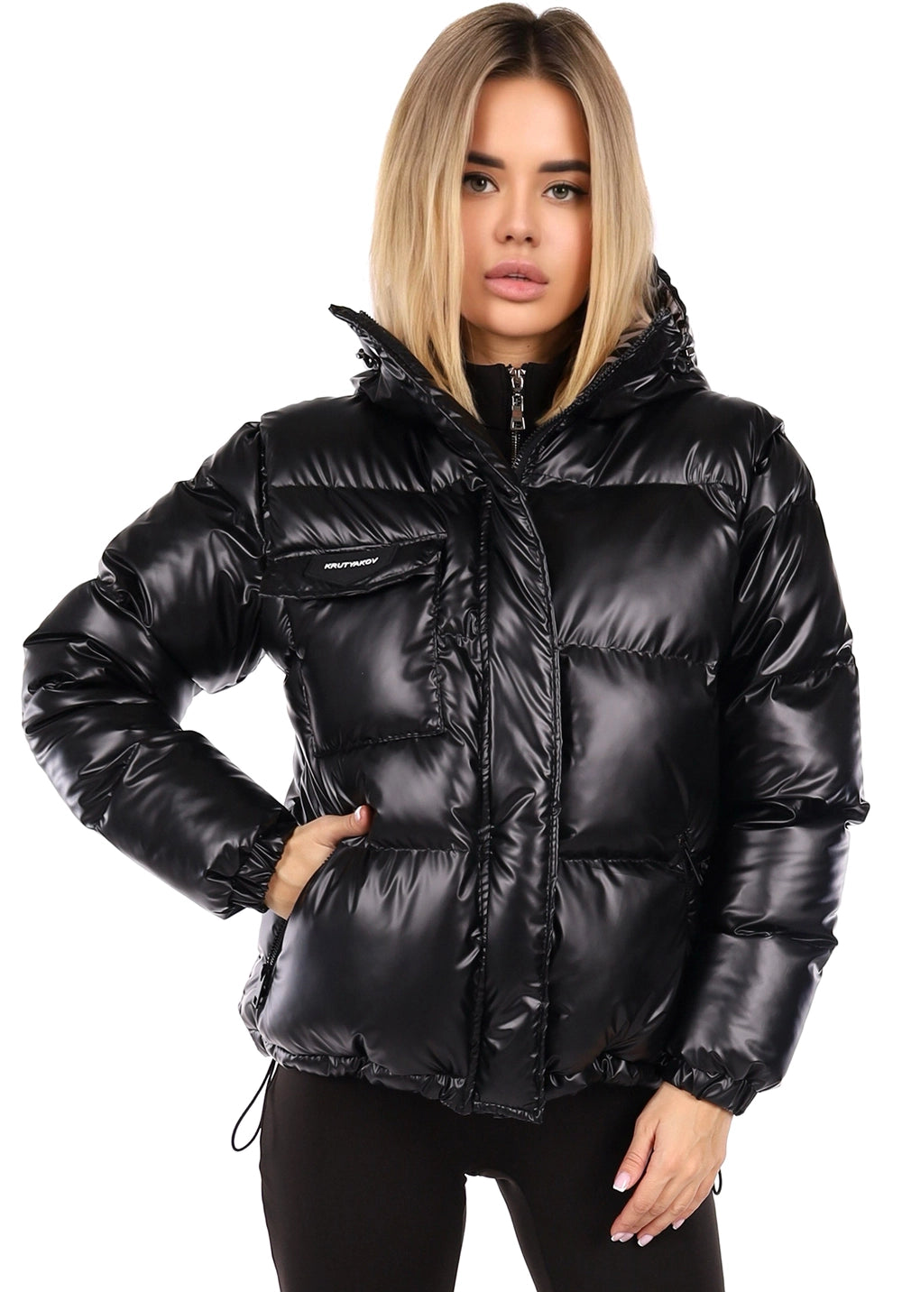 Women’s Winter Puffer Jacket – Alpha Black