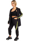 Women’s Jogger Blazer Suit Alice Neon Black