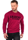Men’s Sweatshirt Anarchy — Burgundy