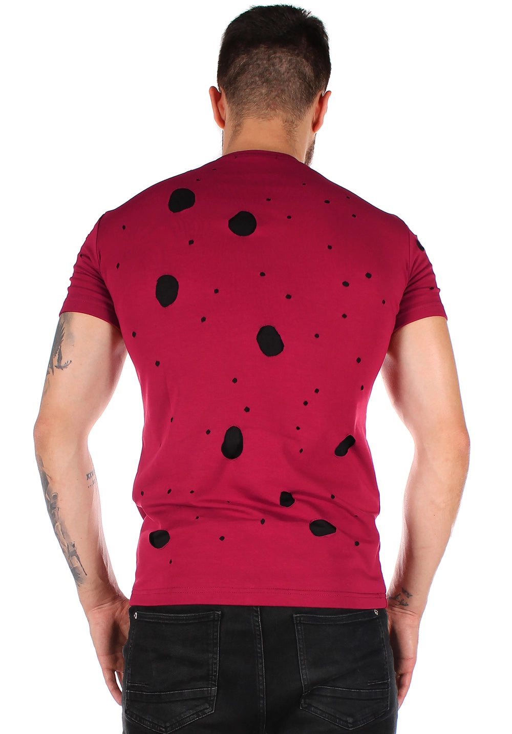 Men’s T-Shirt Anarchy — Burgundy