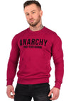 Men’s Sweatshirt Anarchy — Burgundy