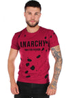 Men’s T-Shirt Anarchy — Burgundy