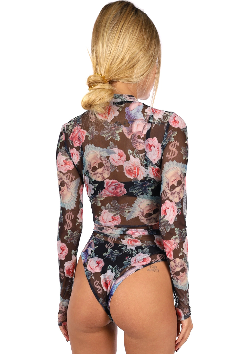 Women’s Bodysuit Setty Angels Mesh Print