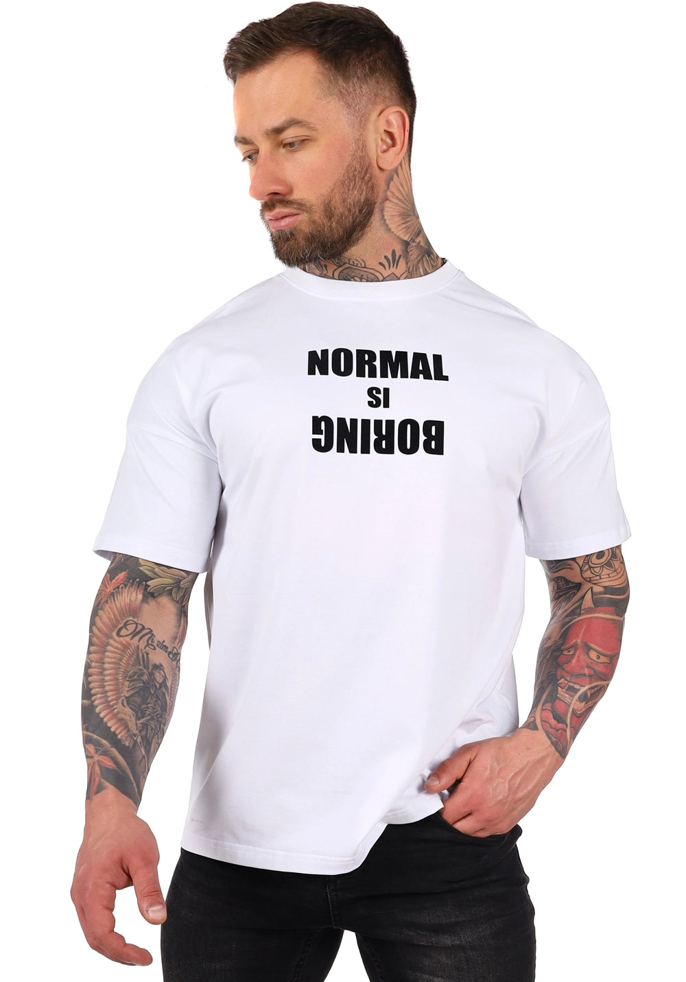 Men’s T-Shirt Bird Normal — White