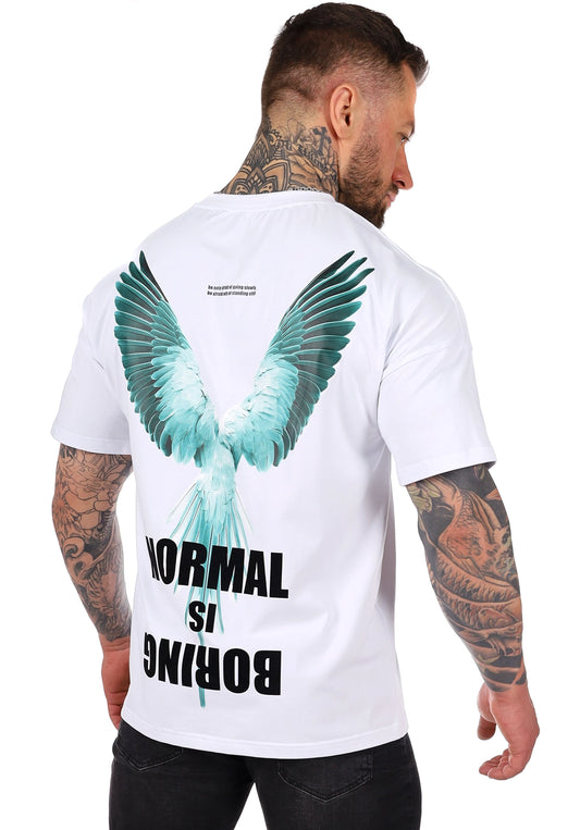 Men’s T-Shirt Bird Normal — White