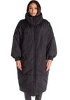 Women’s Oversized Winter Puffer Coat – Black Queen