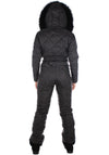 Women’s One Piece Ski Suit – Winter Snow Suit Black Mate