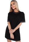 Women’s Bad Habits Mesh Chain T-Shirt Black