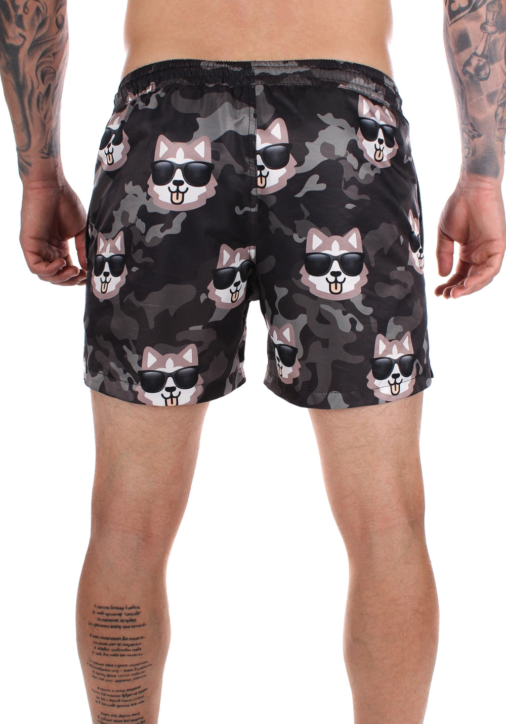 Men’s Swimshorts Camo Cats – Grey