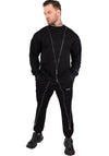 Men’s Tracksuit Delta – Black Zip Detail
