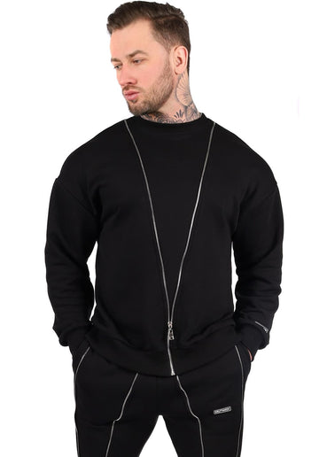 Men’s Tracksuit Delta – Black Zip Detail